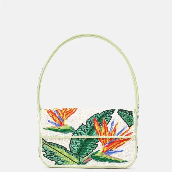 STAUD Beaded Tommy Bag - Birds of Venice - Picture 1 of 13